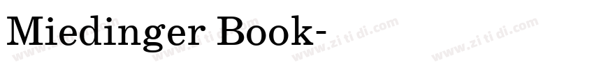 Miedinger Book字体转换 Miedinger Book字体转换